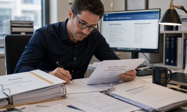 Regulatory Affairs Manager studia dossier pharma e linee guida AIFA